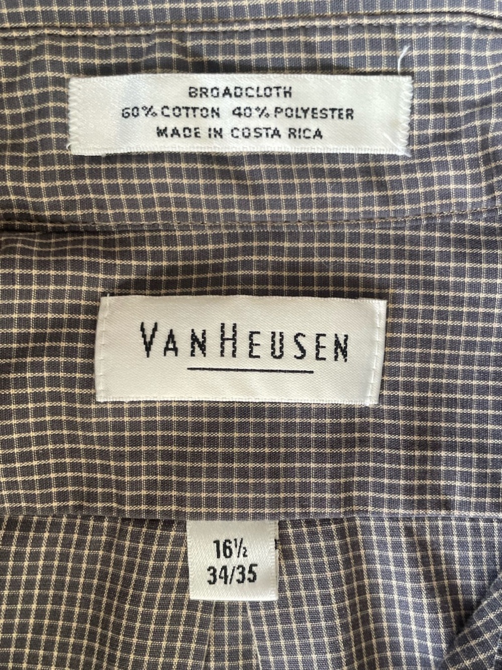 5 Men's Long-Sleeve Button Down Shirts 16.5 34/35 (Van Heus, C Klein, Ken Cole) - Picture 15 of 16
